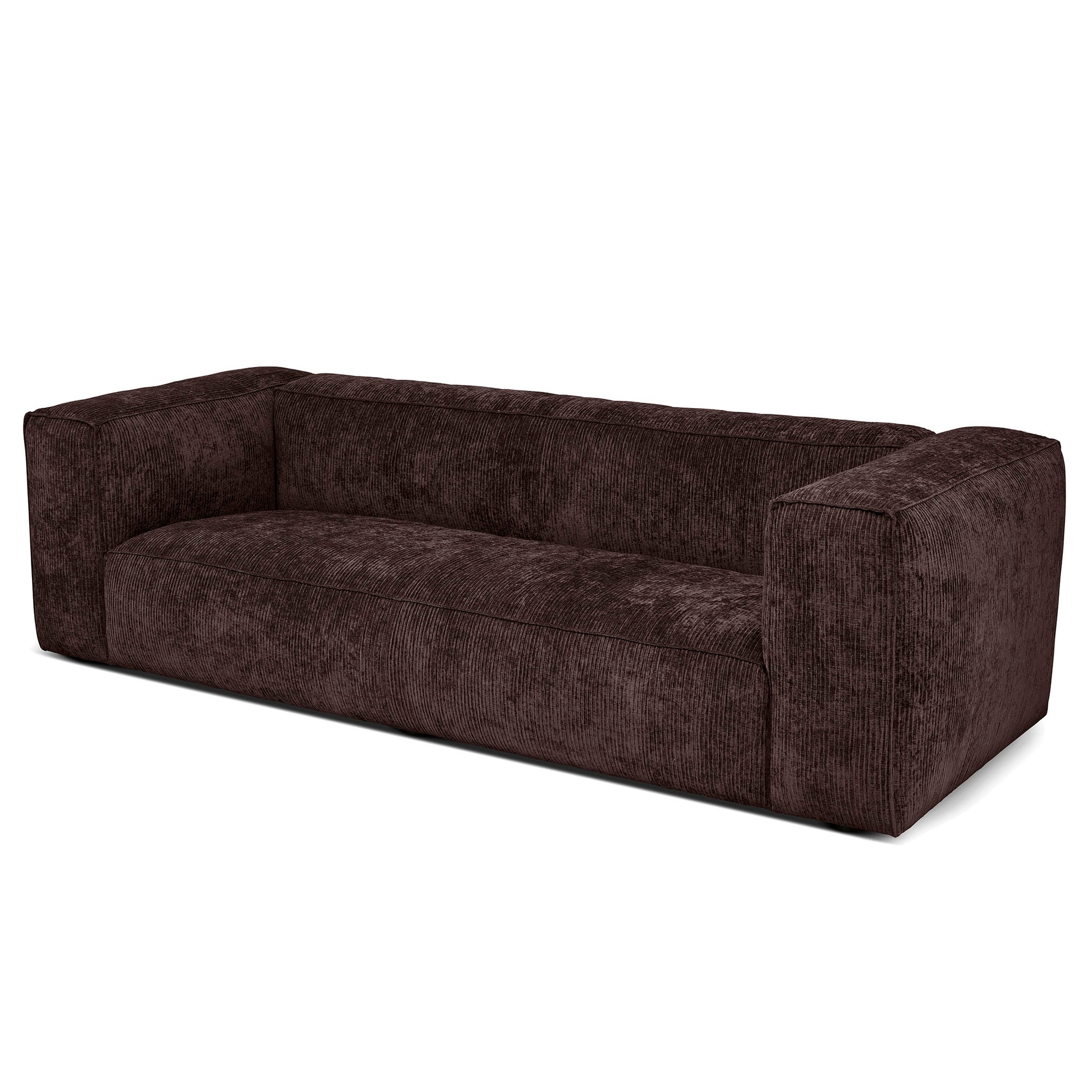 Stor 4-sits soffa i grågrön färg. Papi byggbar modulsoffa i manchester tyg.