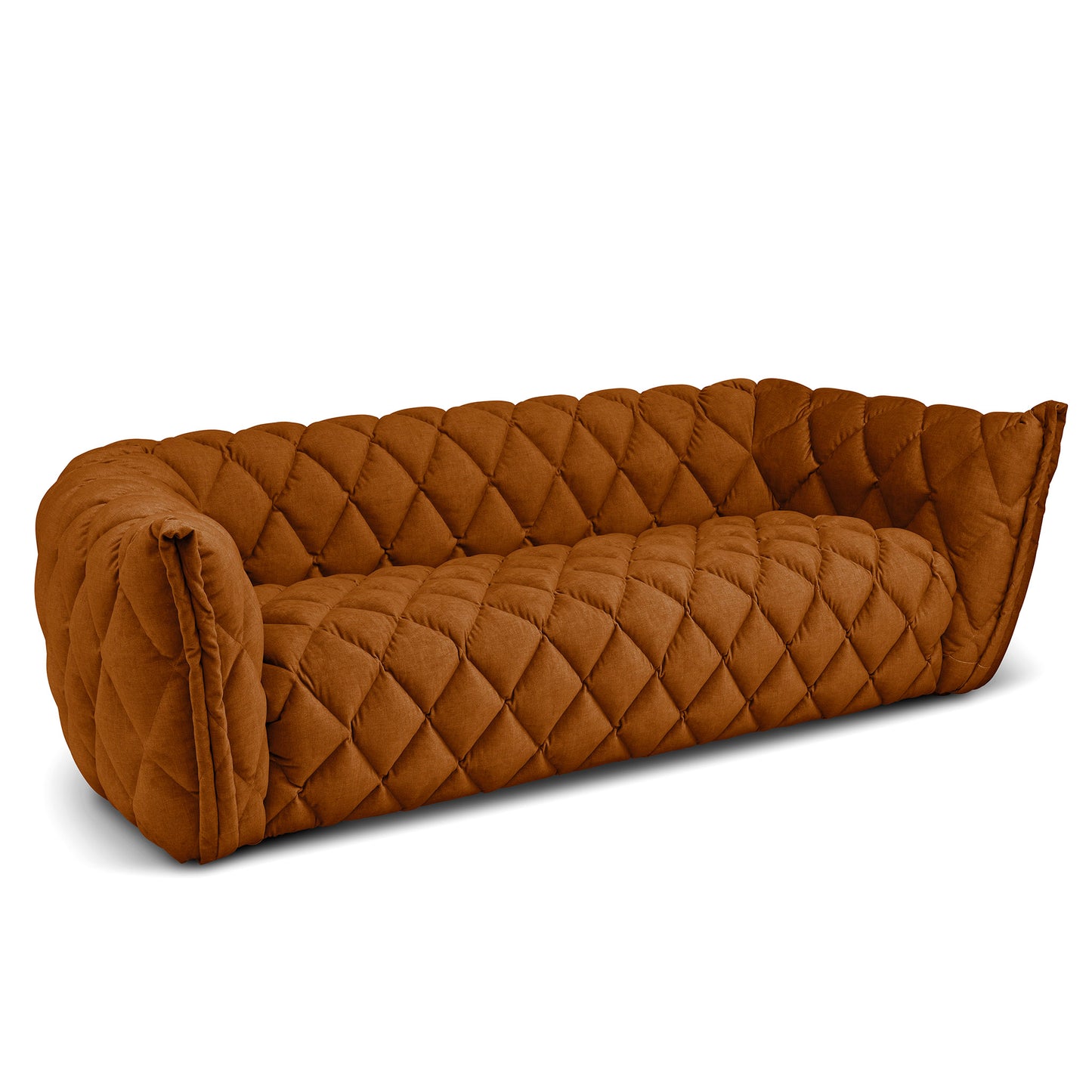 Guld gul chesterfield soffa. Madison är en design soffa utöver det vanliga