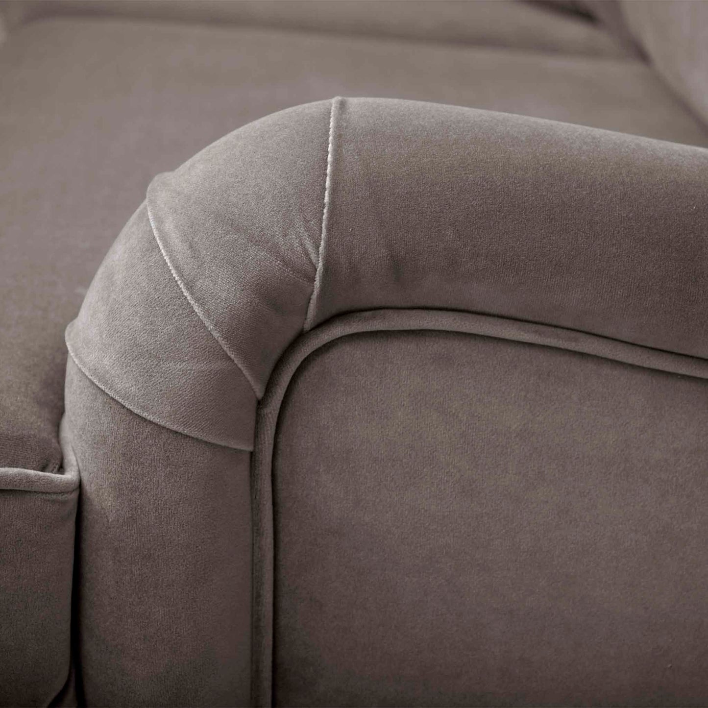 Howard 3-sits soffa grå sammet