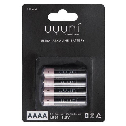 4-pack AAAA batterier till Uyuni värmeljus och kronljus
