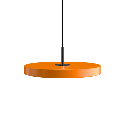 Taklampa Asteria Nuance Orange med svart toppdel