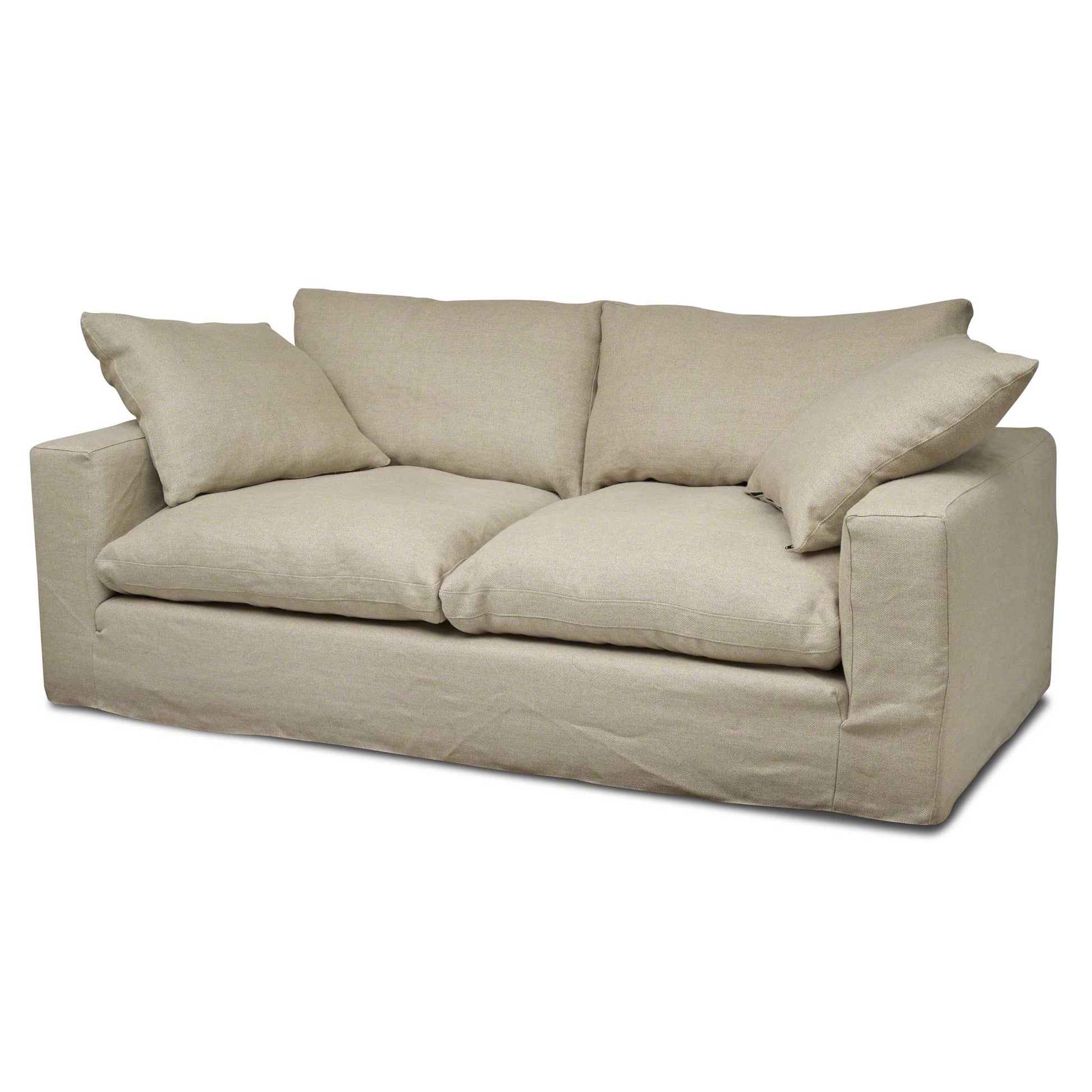 Stor, djup och extra mjuk 3-sits soffa med kappa. Dansk design.