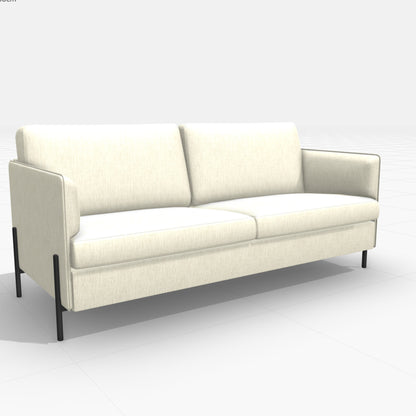 3D skiss på en 3 sits soffa i soffgruppen Dublin